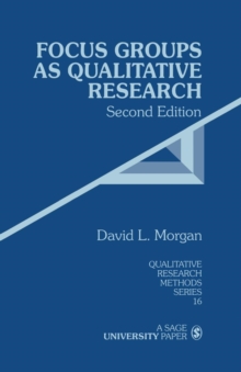 Focus Groups as Qualitative Research, Paperback Book Focus Groups as Qualitative Research, Paperback Book