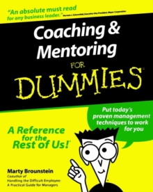Coaching and Mentoring For Dummies, Paperback Book Coaching and Mentoring For Dummies, Paperback Book