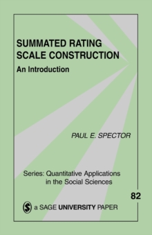 Summated Rating Scale Construction : An Introduction, Paperback Book Summated Rating Scale Construction : An Introduction, Paperback Book