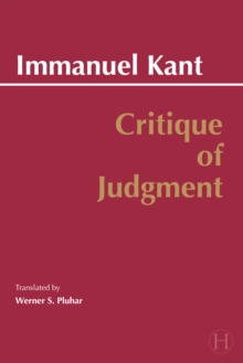 Critique of Judgment, Paperback Book Critique of Judgment, Paperback Book