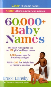 60, 000+ Baby Names, Paperback Book 60, 000+ Baby Names, Paperback Book