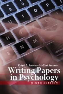 Writing Papers In Psychology, Paperback Book Writing Papers In Psychology, Paperback Book