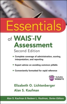 Essentials of WAIS-IV Assessment, Paperback Book Essentials of WAIS-IV Assessment, Paperback Book