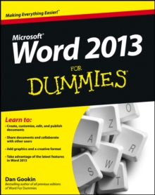 Word 2013 for Dummies, Paperback Book Word 2013 for Dummies, Paperback Book