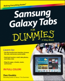 Samsung Galaxy Tabs for Dummies, Paperback Book Samsung Galaxy Tabs for Dummies, Paperback Book
