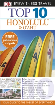 DK Eyewitness Top 10 Travel Guide: Honolulu & O'ahu, Paperback Book DK Eyewitness Top 10 Travel Guide: Honolulu & O'ahu, Paperback Book