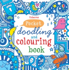 Blue Pocket Doodling & Colouring Book, Paperback Book Blue Pocket Doodling & Colouring Book, Paperback Book