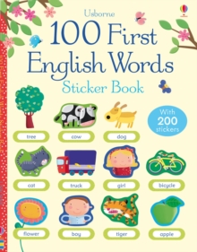 100 First Words in English Sticker Book, Paperback Book 100 First Words in English Sticker Book, Paperback Book