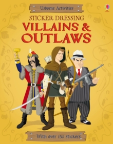 Sticker Dressing Villains and Outlaws, Paperback Book Sticker Dressing Villains and Outlaws, Paperback Book