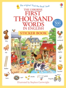 First 1000 Words in English Sticker Book, Paperback Book First 1000 Words in English Sticker Book, Paperback Book