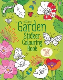 Garden Sticker and Colouring Book, Paperback Book Garden Sticker and Colouring Book, Paperback Book