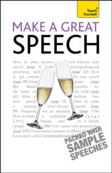 Make a Great Speech: Teach Yourself, Paperback Book Make a Great Speech: Teach Yourself, Paperback Book