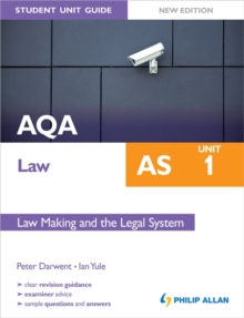 AQA Law AS Student Unit Guide: Unit 1 New Edition Law Making and the Legal System, Paperback Book AQA Law AS Student Unit Guide: Unit 1 New Edition Law Making and the Legal System, Paperback Book
