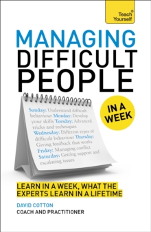 Managing Difficult People in a Week, Paperback Book Managing Difficult People in a Week, Paperback Book