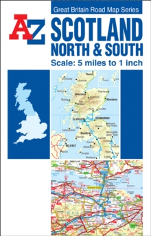 Scotland Road Map, Sheet map, folded Scotland Road Map, Sheet map, folded