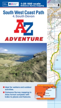 SW Coast Path South Devon Adventure Atlas, Paperback Book SW Coast Path South Devon Adventure Atlas, Paperback Book