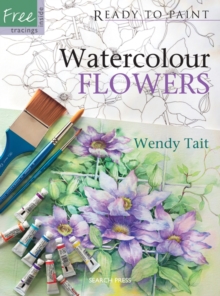 Watercolour Flowers, Paperback Book Watercolour Flowers, Paperback Book