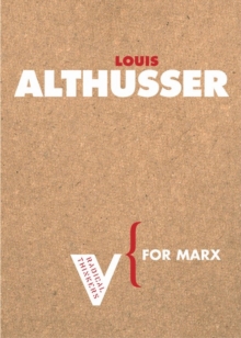For Marx, Paperback Book For Marx, Paperback Book