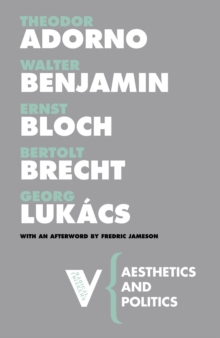 Aesthetics and Politics, Paperback Book Aesthetics and Politics, Paperback Book