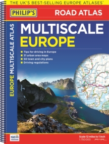 Philip's Multiscale Europe, Spiral bound Book Philip's Multiscale Europe, Spiral bound Book