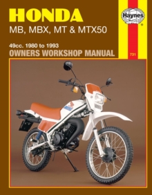 Honda MB, MBX, MT and MTX50 Owner's Workshop Manual, Paperback Book Honda MB, MBX, MT and MTX50 Owner's Workshop Manual, Paperback Book