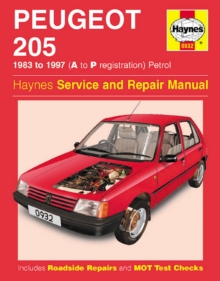 Peugeot 205 Petrol (1983-1997) Service and Repair Manual, Hardback Book Peugeot 205 Petrol (1983-1997) Service and Repair Manual, Hardback Book