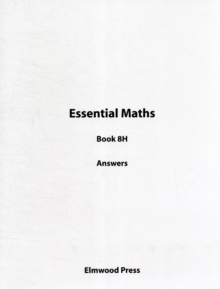 Essential Maths Book 8H Answers, Paperback Book Essential Maths Book 8H Answers, Paperback Book