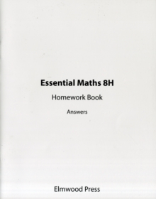 Essential Maths 8H Homework Book Answers, Paperback Book Essential Maths 8H Homework Book Answers, Paperback Book