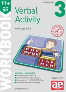 11+ Verbal Activity Year 5-7 Workbook 3 : Technique for CEM Style Questions, Paperback Book 11+ Verbal Activity Year 5-7 Workbook 3 : Technique for CEM Style Questions, Paperback Book