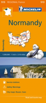 Normandy (Normandie) Map 513 : Michelin Regional Maps: France, Sheet map, folded Normandy (Normandie) Map 513 : Michelin Regional Maps: France, Sheet map, folded