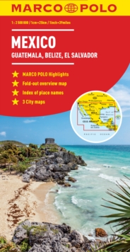 Mexico, Guatemala, Belize, El Salvador Marco Polo Map, Sheet map, folded Book Mexico, Guatemala, Belize, El Salvador Marco Polo Map, Sheet map, folded Book