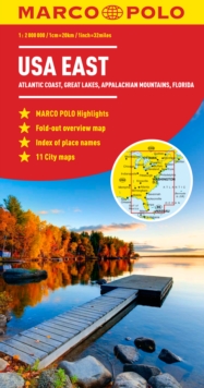 USA East Marco Polo Map, Sheet map, folded Book USA East Marco Polo Map, Sheet map, folded Book