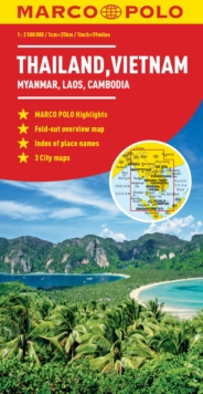 Thailand, Vietnam, Laos, Cambodia Marco Polo Map, Sheet map, folded Book Thailand, Vietnam, Laos, Cambodia Marco Polo Map, Sheet map, folded Book