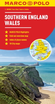 Southern England / Wales Marco Polo Map, Sheet map, folded Book Southern England / Wales Marco Polo Map, Sheet map, folded Book