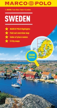 Sweden Marco Polo Map, Sheet map, folded Sweden Marco Polo Map, Sheet map, folded