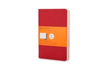Moleskine Ruled Cahier L - Red Cover (3 Set), Multiple copy pack Book Moleskine Ruled Cahier L - Red Cover (3 Set), Multiple copy pack Book