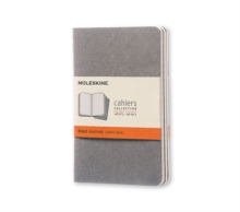 Moleskine Pebble Grey Ruled Cahier Pocket Journal (3 Set), Diary Book Moleskine Pebble Grey Ruled Cahier Pocket Journal (3 Set), Diary Book