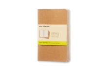 Moleskine Plain Cahier - Kraft Cover (3 Set), Multiple copy pack Book Moleskine Plain Cahier - Kraft Cover (3 Set), Multiple copy pack Book