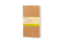 Moleskine Plain Cahier L - Kraft Cover (3 Set), Multiple copy pack Book Moleskine Plain Cahier L - Kraft Cover (3 Set), Multiple copy pack Book