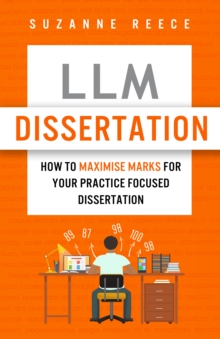 Book cover, which features an orange background and a student sitting at a desk facing away from the viewer. Visible on the desk are a laptop and many open books, and there are number hovering around the student's head, implying they are surrounded by research data. 