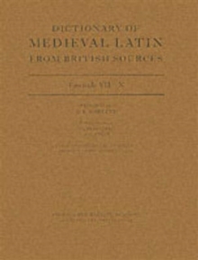 Dictionary of Medieval Latin from British Sources