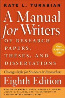 Manual for Writers of Research Papers, Theses, and Dissertations