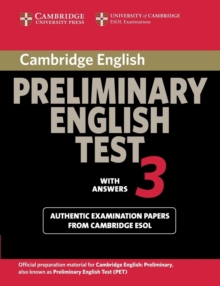 Cambridge Preliminary English Test 3 Student's Book with Answers