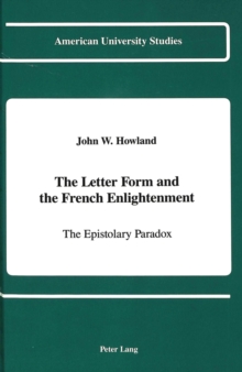 Letter Form and the French Enlightenment