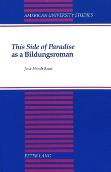 This Side of Paradise as a Bildungsroman