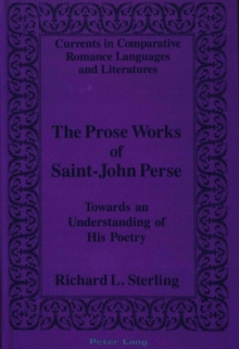 Prose Works of Saint-John Perse