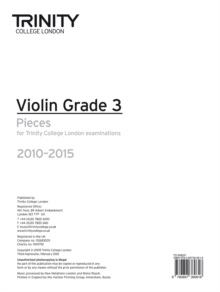 Violin Exam Pieces Grade 3 2010-2015 (part Only)