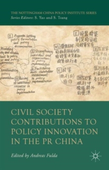 Civil Society Contributions to Policy Innovation in the Pr China