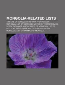 Mongolia-Related Lists