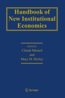 Handbook of New Institutional Economics